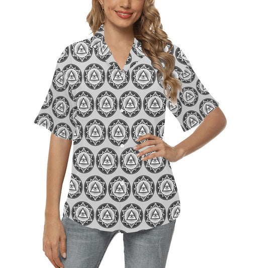 Third Eye Print Design LKS301 Women's Hawaiian Shirt