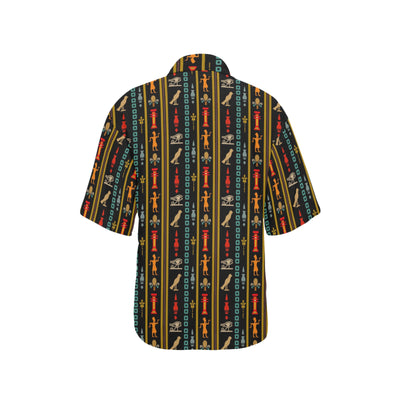 Eye of Horus Egypt Style Pattern Women's Hawaiian Shirt