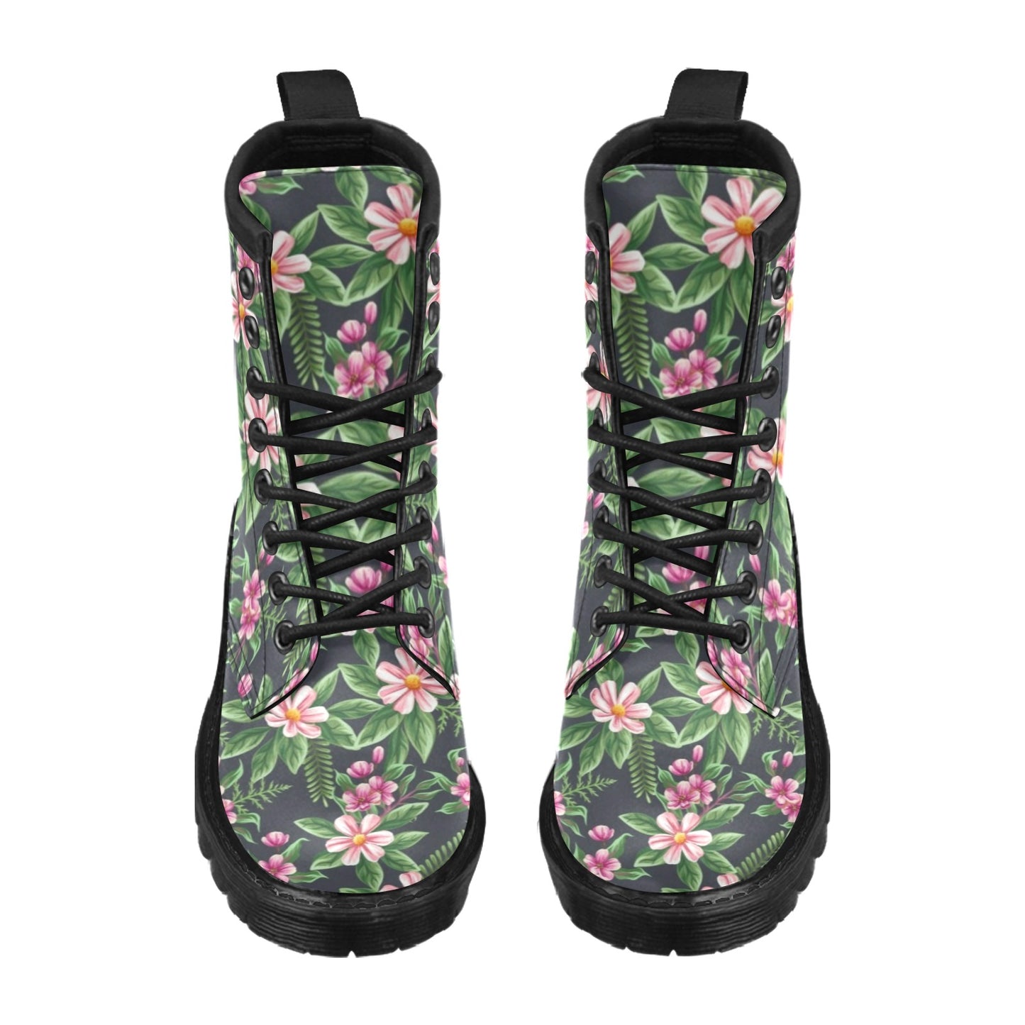 Summer Floral Pattern Print Design SF010 Women's Boots