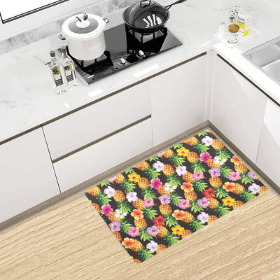 Pineapple Hibiscus Kitchen Mat