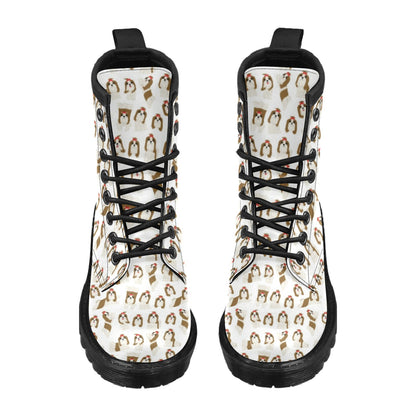 Shih Tzu Print Design LKS302 Women's Boots
