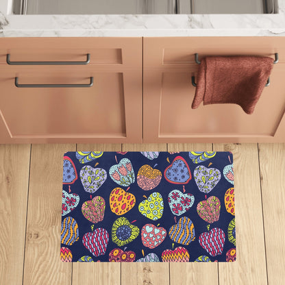 Apple Pattern Print Design AP05 Kitchen Mat