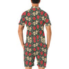 Sugar Skull Red Rose Print Design LKS301 Men's Romper