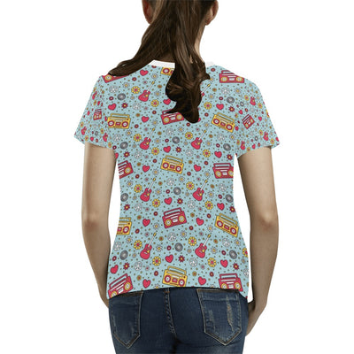 Hippie Print Design LKS307 Women's  T-shirt