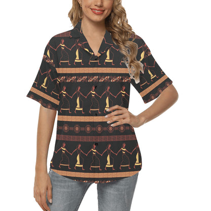 Ancient Greek Human Print Design LKS306 Women's Hawaiian Shirt
