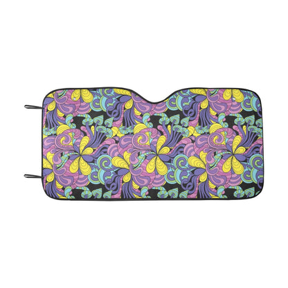 Trippy Print Design LKS305 Car front Windshield Sun Shade