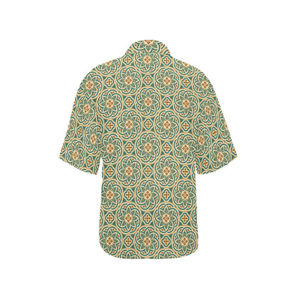 Cross Pattern Print Design 01 Women's Hawaiian Shirt
