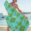 Spinach Print Design LKS301 Beach Towel 32" x 71"