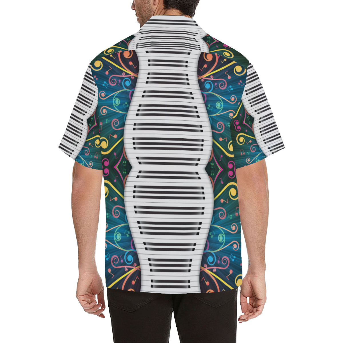 Piano Pattern Print Design 01 Men's Hawaiian Shirt