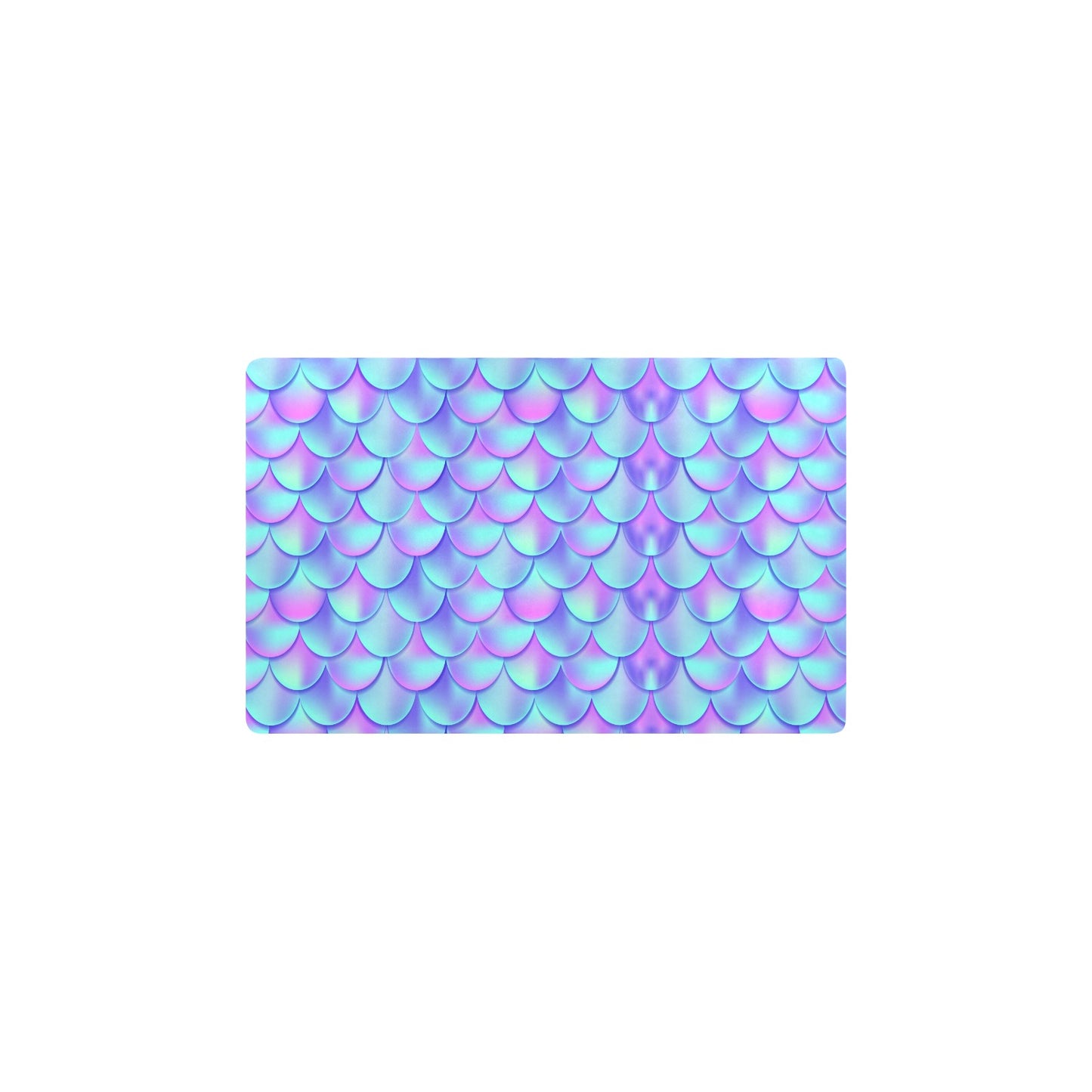 Mermaid Tail Design Print Pattern Kitchen Mat