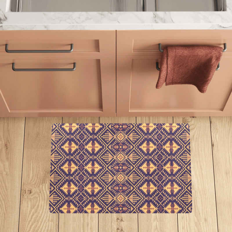 Aztec Pattern Print Design 09 Kitchen Mat