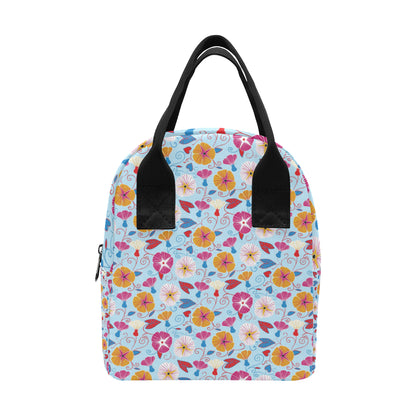 Morning Glory Pattern Print Design MG06 Insulated Lunch Bag