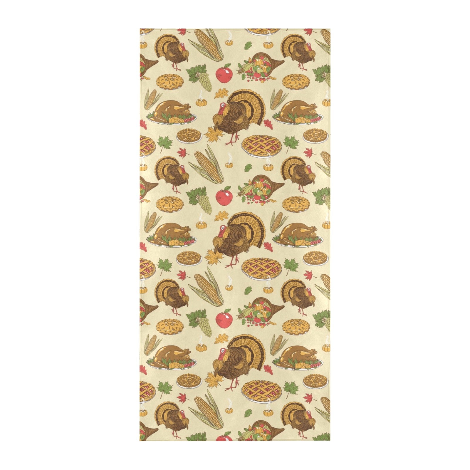 Thanksgiving Print Design LKS302 Beach Towel 32" x 71"