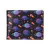 UFO Star Galaxy Print Design LKS308 Men's ID Card Wallet