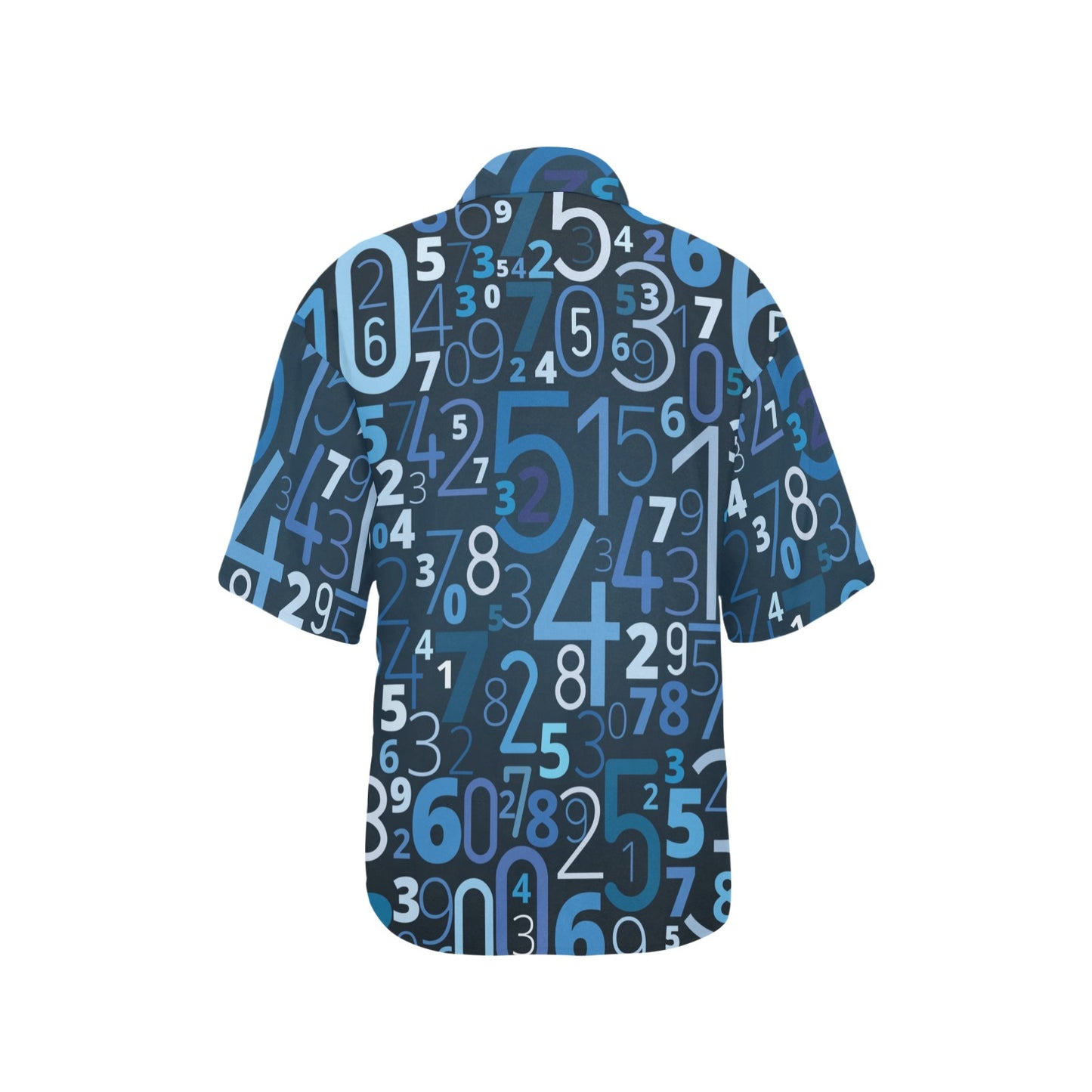 Number Pattern Print Design A02 Women's Hawaiian Shirt