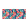 Red Hibiscus Pattern Print Design HB02 Men's ID Card Wallet