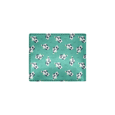 Cow Pattern Print Design 03 Men's ID Card Wallet