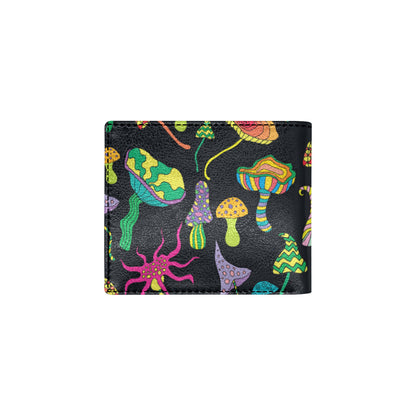 Psychedelic Mushroom Pattern Print Design A02 Men's ID Card Wallet