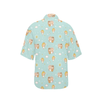 Christian Pattern Print Design 01 Women's Hawaiian Shirt