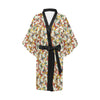 Butterfly Pattern Print Design 02 Women's Short Kimono