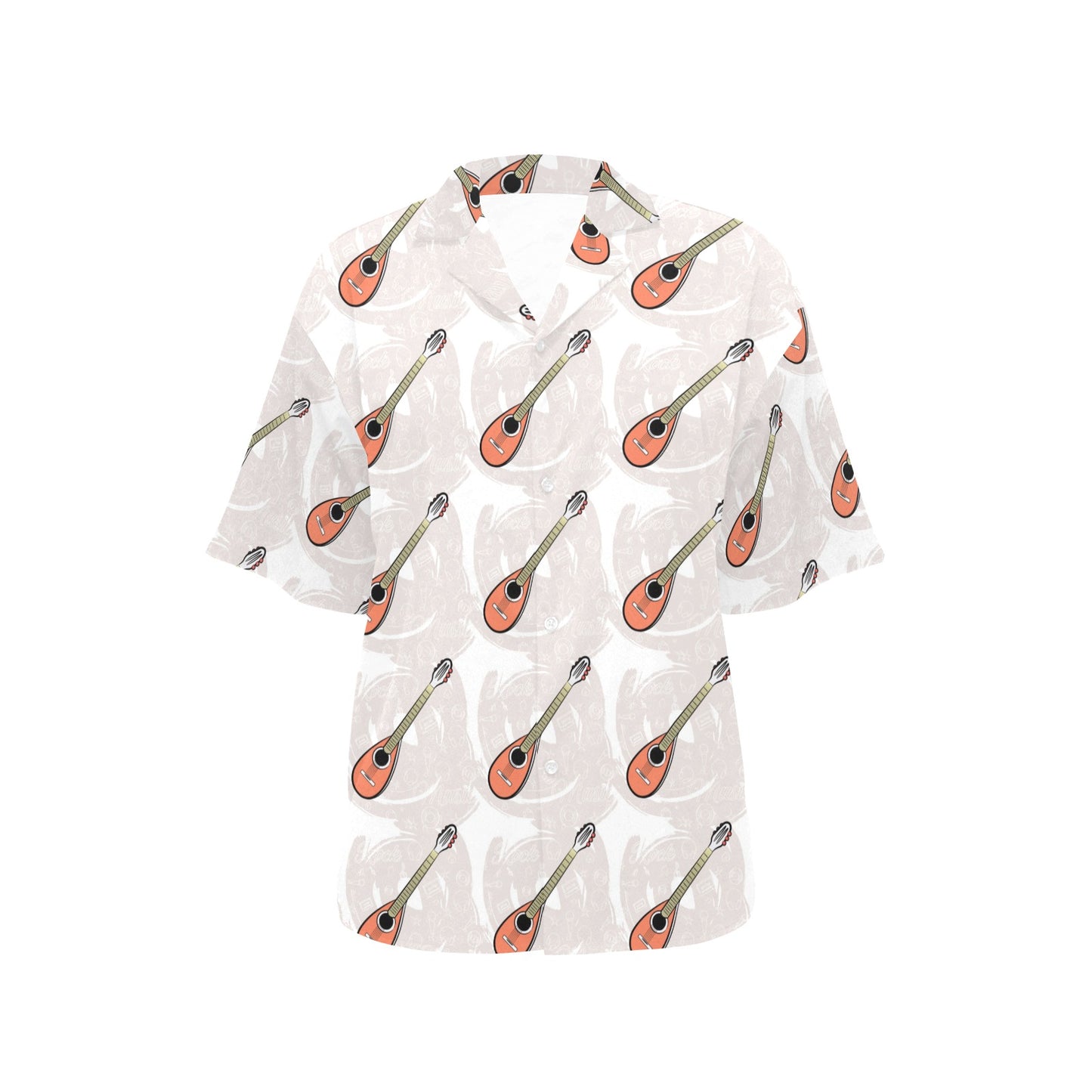Mandolin Pattern Print Design 03 Women's Hawaiian Shirt
