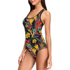 Bird Of Paradise Pattern Print Design BOP016 Women Swimsuit