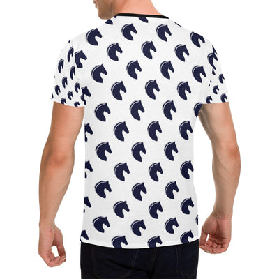 Horse Head Print Design LKS303 Men's All Over Print T-shirt