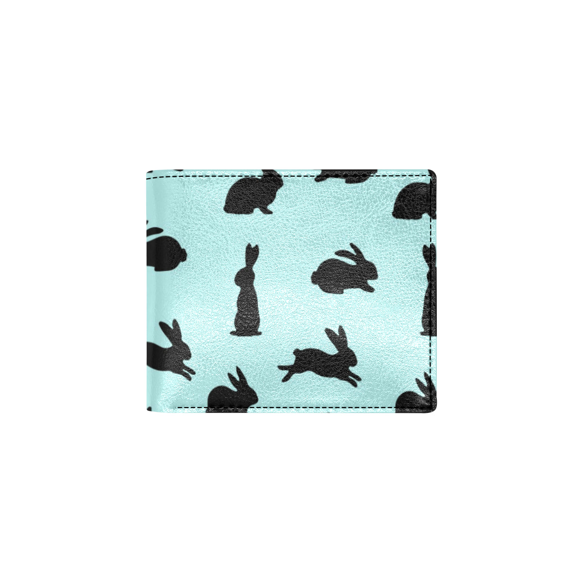 Rabbit Pattern Print Design RB010 Men's ID Card Wallet