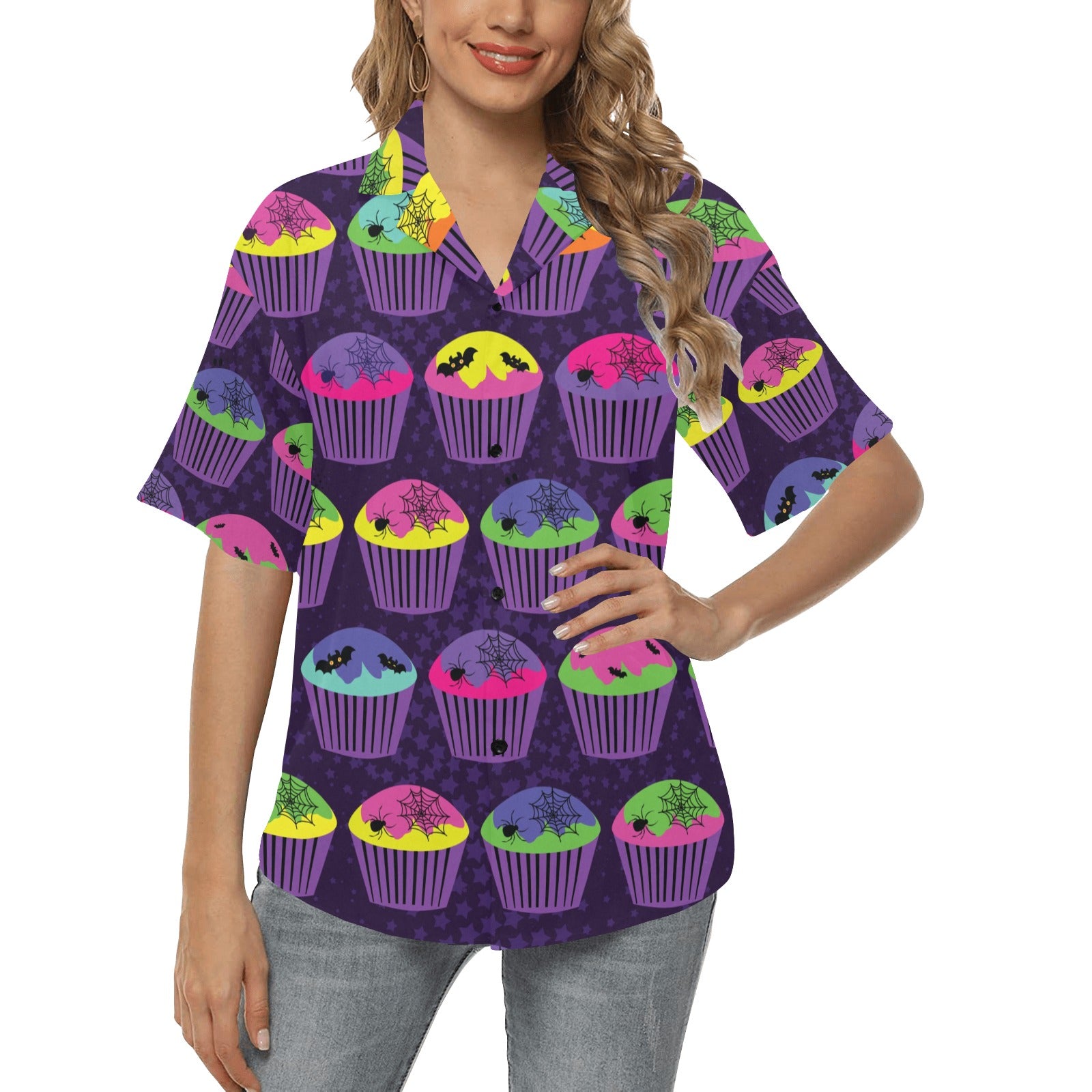 CupCake Halloween Women's Hawaiian Shirt