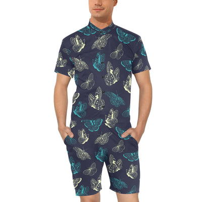 Monarch Butterfly Pattern Print Design 01 Men's Romper