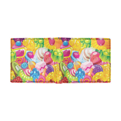 Candy Pattern Print Design CA01 Men's ID Card Wallet