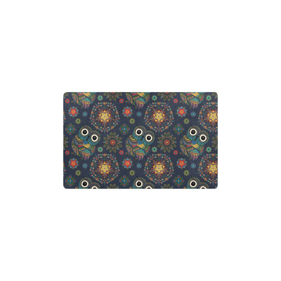 Owl Boho Style Pattern Print Design A04 Kitchen Mat