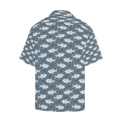 Shark Print Design LKS305 Men's Hawaiian Shirt