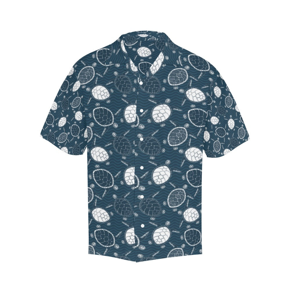 Sea Turtle Print Design LKS3015 Men's Hawaiian Shirt