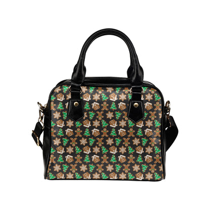 Gingerbread Pattern Print Design 02 Shoulder Handbag
