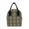 Sea Turtle Pattern Print Design T03 Insulated Lunch Bag