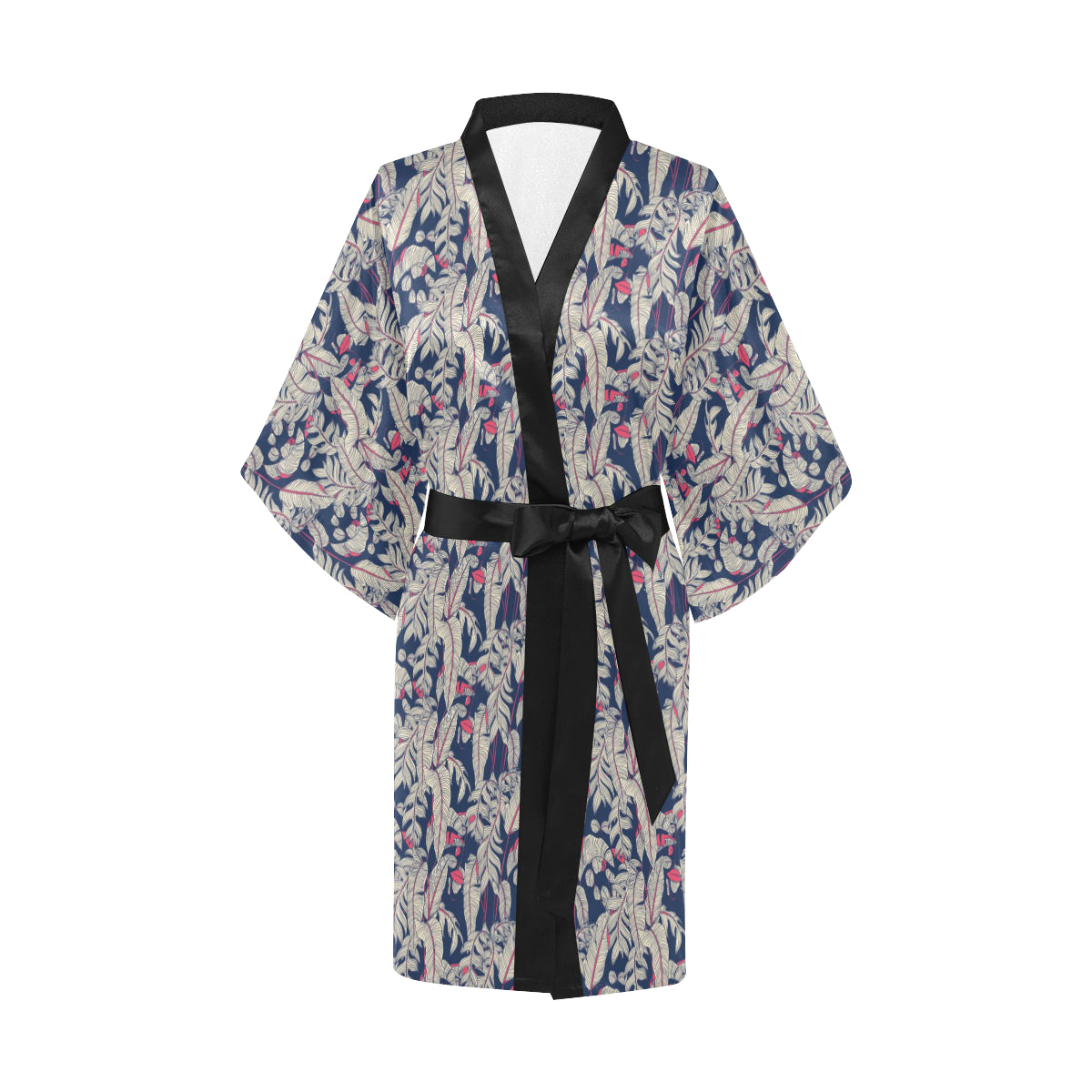 Bird Of Paradise Pattern Print Design 03 Women's Short Kimono