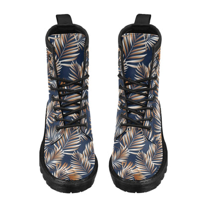 Tropical Flower Pattern Print Design TF07 Women's Boots