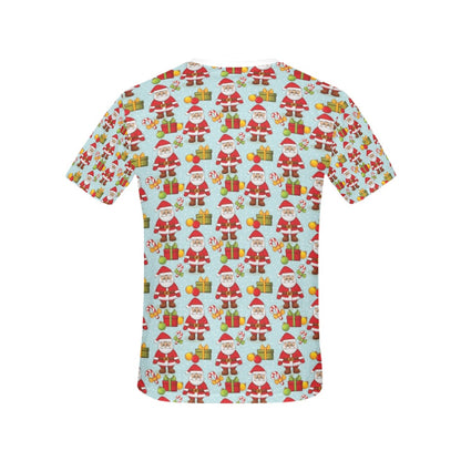 Santa Christmas Themed Print Design LKS303 Women's  T-shirt