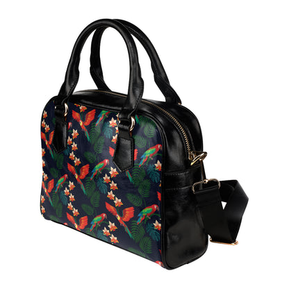 Macaw Pattern Print Design 02 Shoulder Handbag