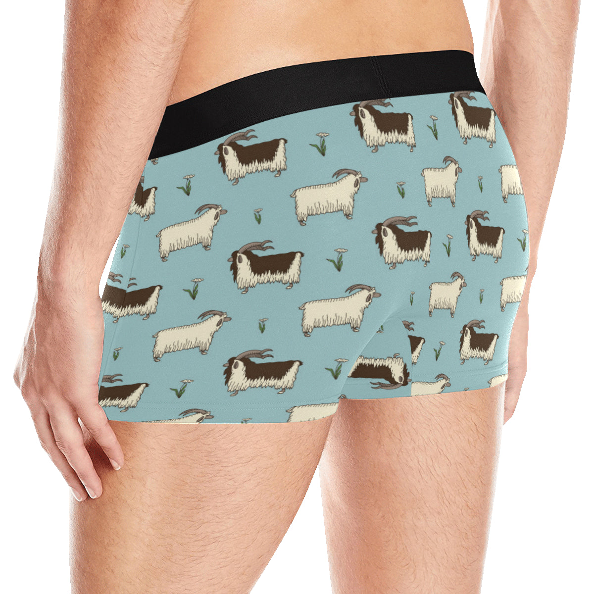 Goat Pattern Print Design 02 Men's Boxer Briefs