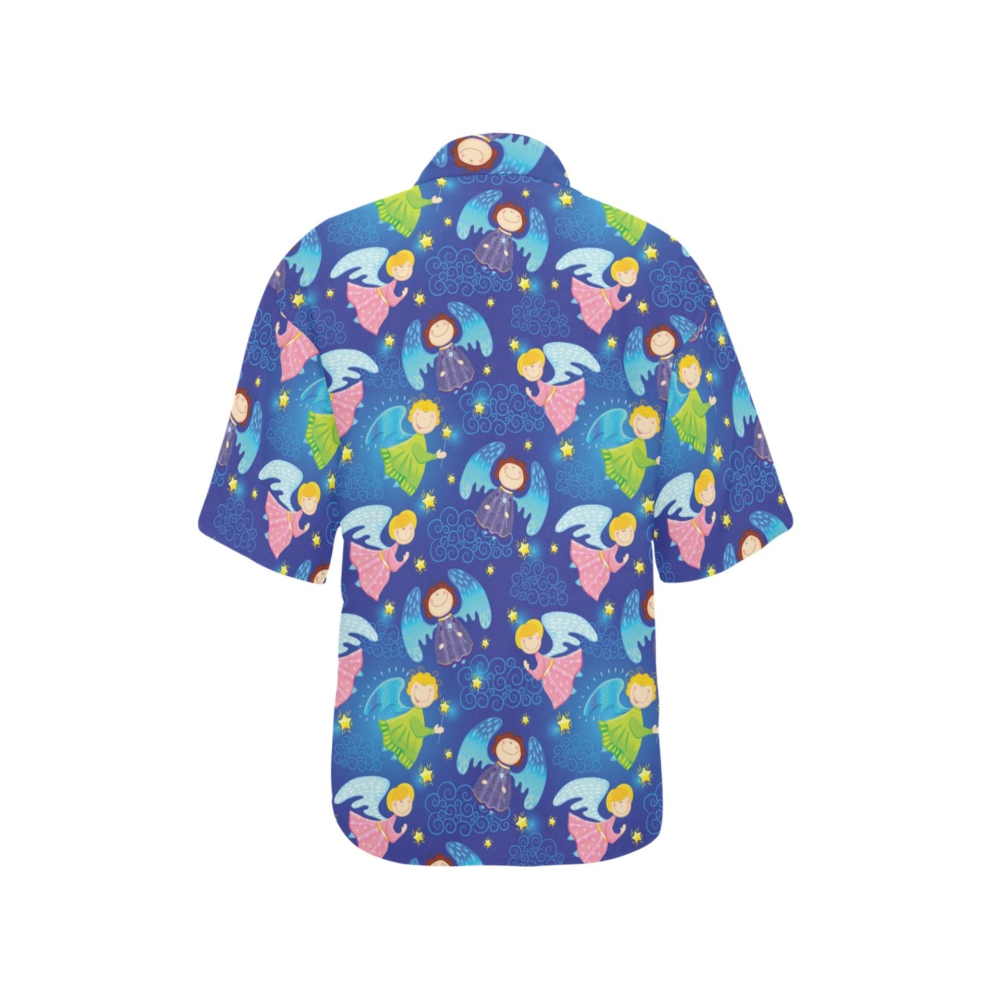 Angel Little Pattern Print Design 02 Women's Hawaiian Shirt