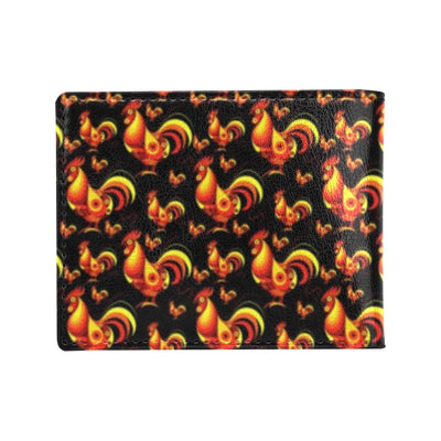 Rooster Print Themed Men's ID Card Wallet