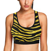 zebra Gold Sports Bra