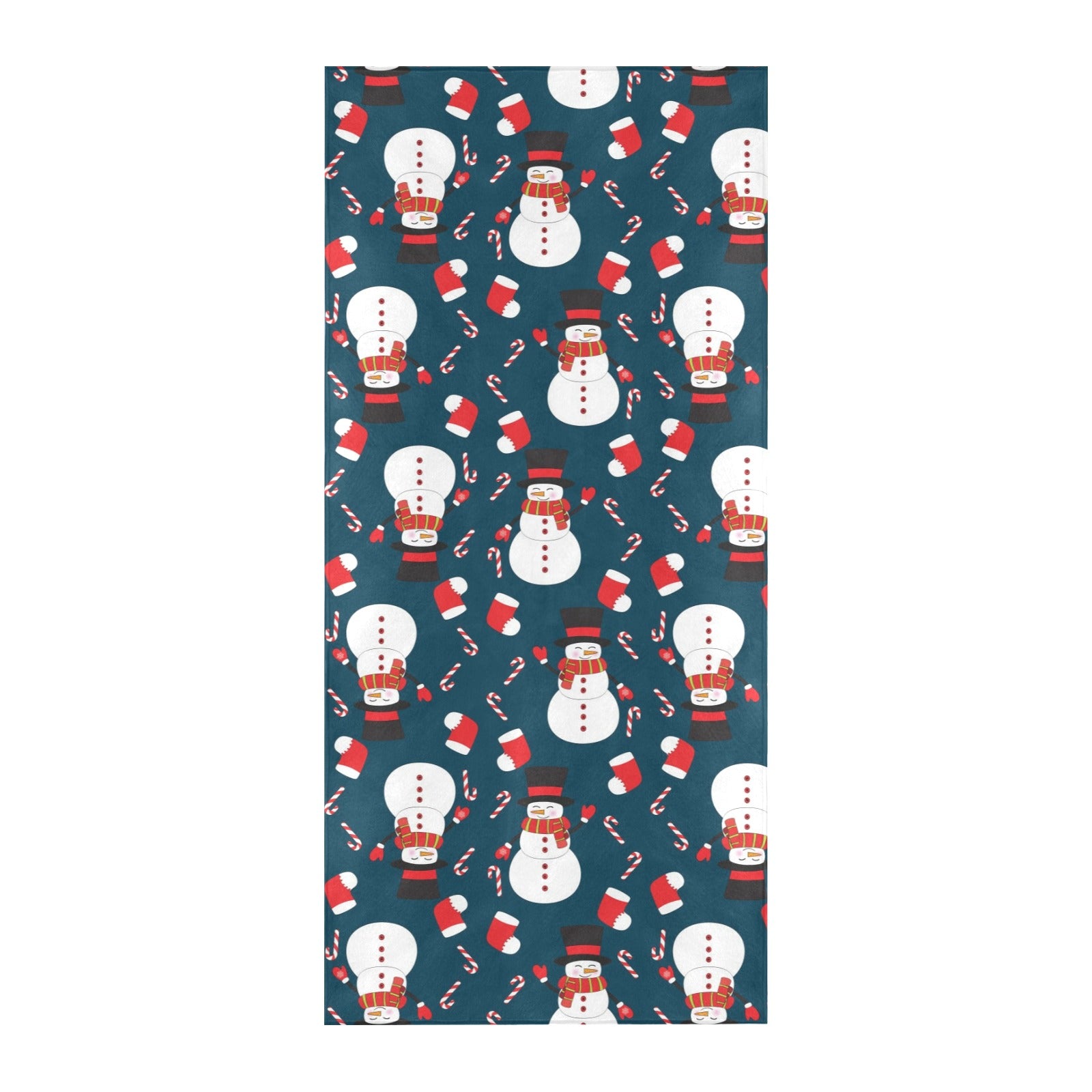 Snowman Print Design LKS301 Beach Towel 32" x 71"