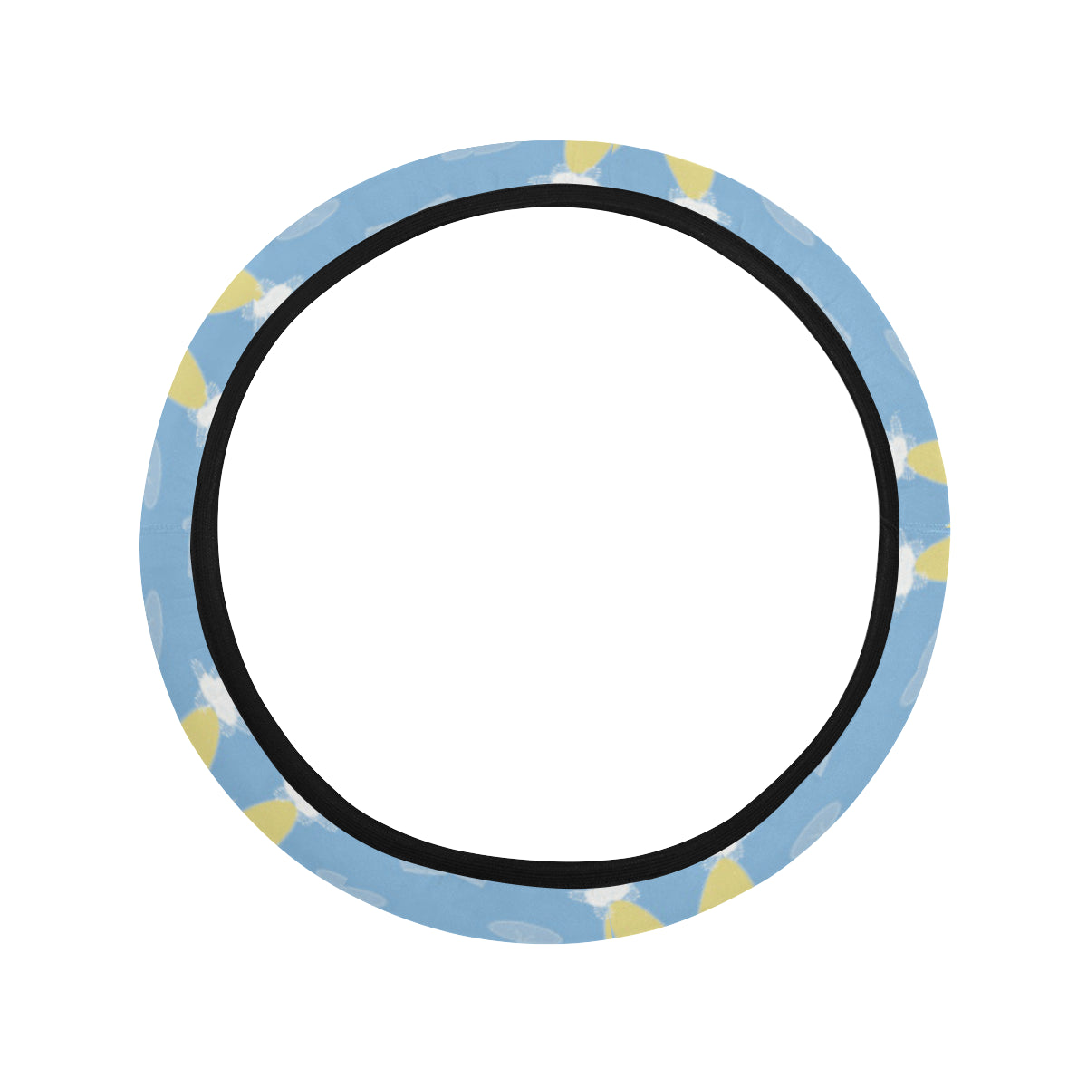 Champagne Pattern Print Design 06 Steering Wheel Cover with Elastic Edge