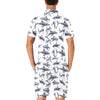 Great White Shark Pattern Print Design 02 Men's Romper