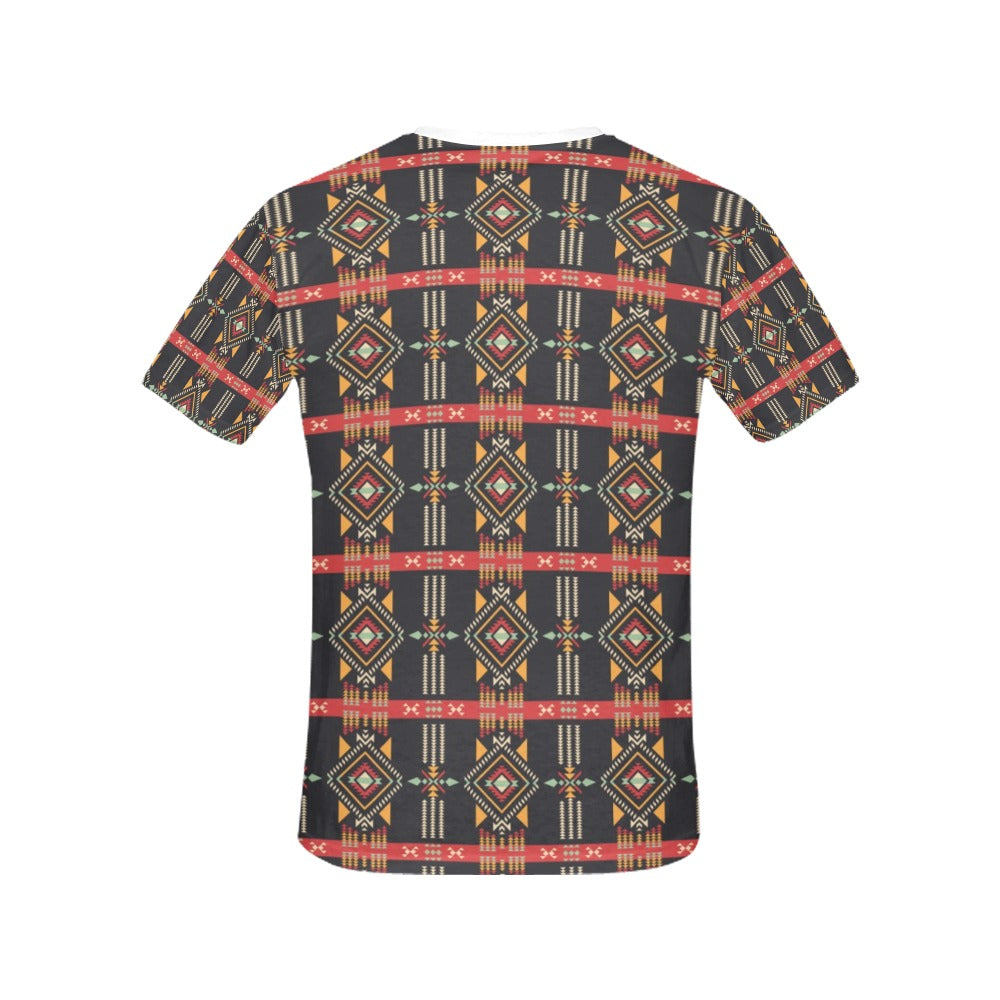 Southwest Pattern Print Design LKS303 Women's  T-shirt