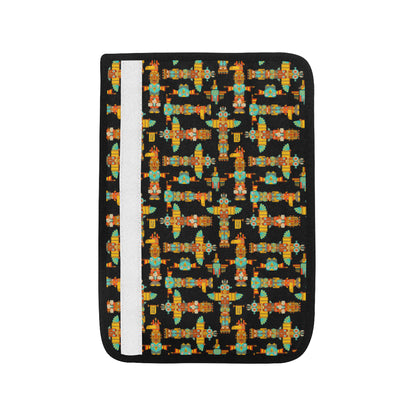 Totem Pole Cartoon Print Car Seat Belt Cover