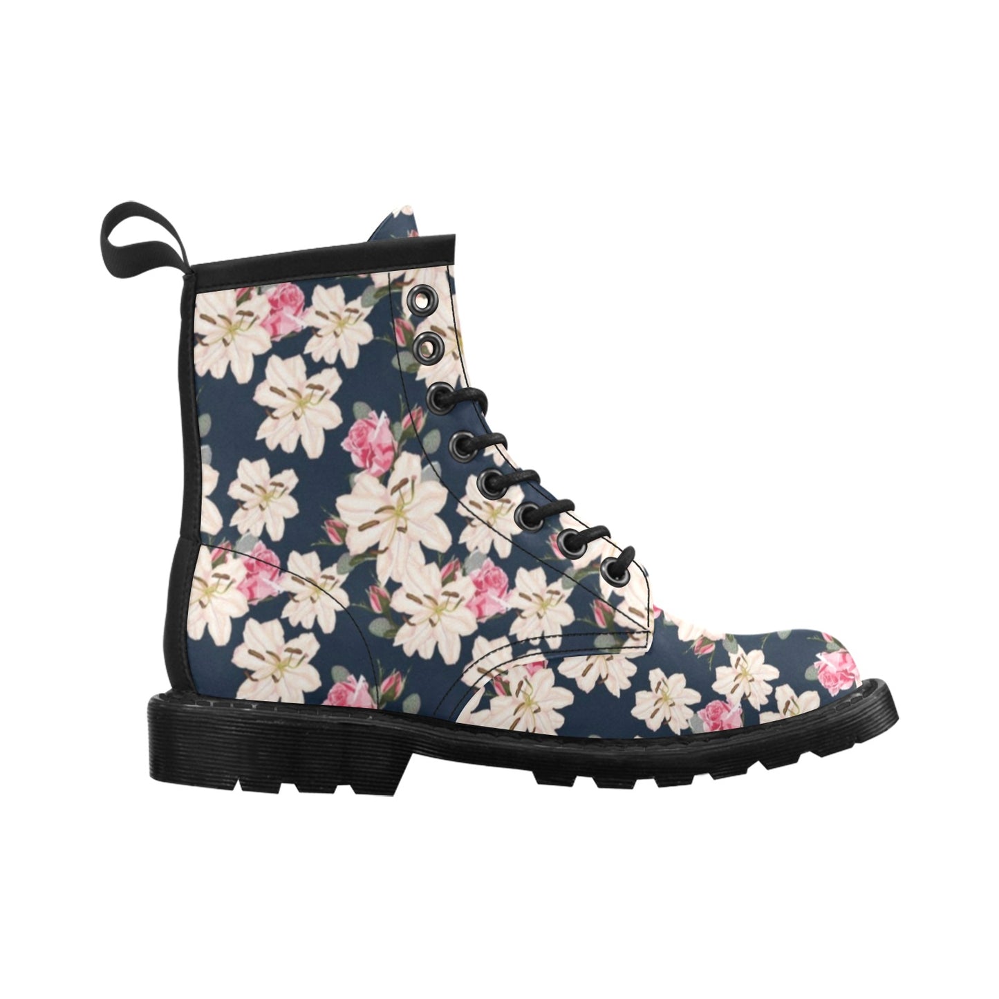 Lily Pattern Print Design LY04 Women's Boots